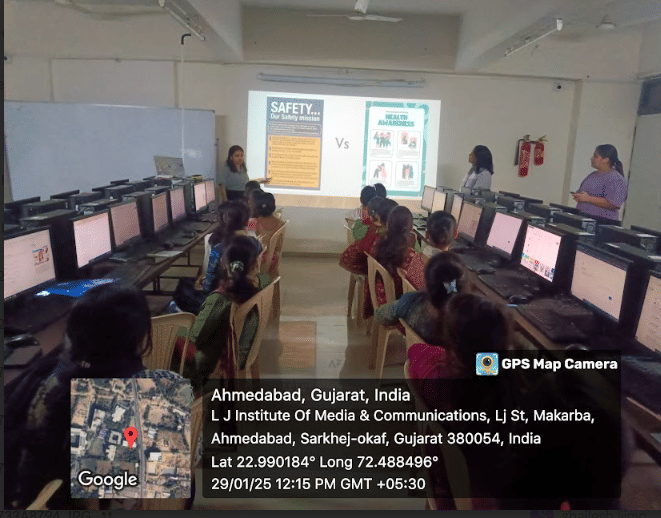 L J Institute of Media and Communications Ahmedabad Material development workshop sewa photo 4